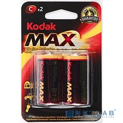 Kodak LR14-2Bl Max Super Alkaline [Kc-2] (20/200/6000) (2 шт. в уп-ке)