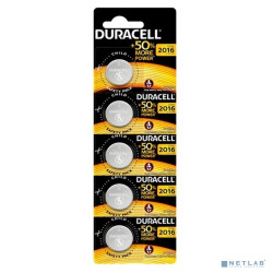Duracell CR2016/5BL (EU) (5шт. в уп-ке)
