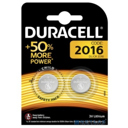 Duracell CR2016/2BL (2шт. в уп-ке)