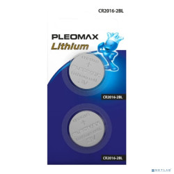 Pleomax CR2016-2Bl Lithium (60/240/43200) (2 шт. в уп-ке)