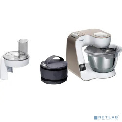 Кухонный комбайн BOSCH/ 1000 Вт, цвет белый, бежевый