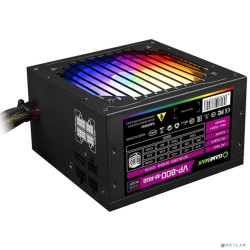 GameMax Блок питания ATX 800W VP-800-RGB-MODULAR 80+, Ultra quiet