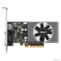 Palit PCI-E PA-GT1030 2GD4 nVidia GeForce GT 1030 2048Mb 64bit DDR4 1151/2100 DVIx1/HDMIx1/HDCP Ret low profile NEC103000646-1082F RTL