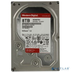 8TB WD Red Plus (WD80EFBX) {Serial ATA III, 7200- rpm, 256Mb, 3.5", NAS Edition}