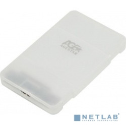 AgeStar 3UBCP3 (WHITE) USB 3.0 Внешний корпус 2.5" SATAIII HDD/SSD USB 3.0, пластик, белый, безвинтовая конструкция