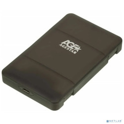 AgeStar 31UBCP3C Внешний корпус для HDD/SSD  SATA USB3.1 пластик черный 2.5"