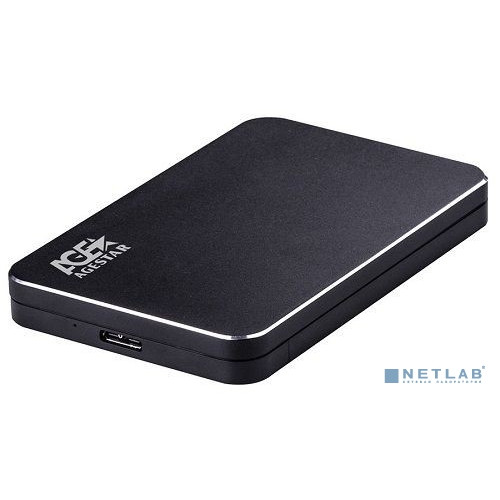 AgeStar 3UB2A18 (BLACK) USB 3.0 Внешний корпус 2.5" SATA , алюминий+пластик, черный