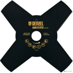 Denzel Диск для триммера, 230 х 25,4 толщина 1,6 мм, 4 лезвия [96323]