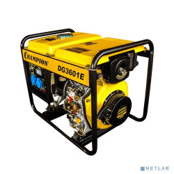 CHAMPION Генератор диз. DG3601E { 2,7/3кВт 5лс 12,5л 12V 80кг, эл.стартер }