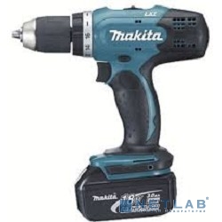 Makita DHP453RFE Дрель-шуруповерт аккумуляторная ударная [DHP453RFE] {18В,2х3 Ач Li-ion,БЗП-13мм,0-400\1300об\м,42\27Нм,1.9кг,чем,совмест с 4Ач Li-ion}