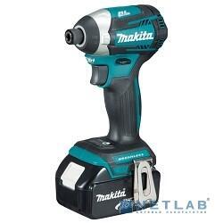 Makita DTD154RFE Шуруповерт ак(уд) б\щет,{18В,2х3Ач Li-ion,0-1100\2100\3600об\м,6-ти гр1\4",1.5.кг,чем,175Нм,M5-M16}