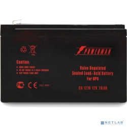 Батарея POWERMAN Battery CA1270, напряжение 12В, емкость 7Ач,макс. ток разряда 105А, макс. ток заряда 2.1А, свинцово-кислотная типа AGM, тип клемм F2, Д/Ш/В 151/65/94, 2.2 кг./ Battery POWERMAN Batter