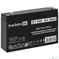 Exegate EX297507RUS Аккумуляторная батарея DT 609 (6V 9Ah, клеммы F2)