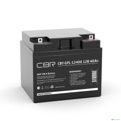 CBR Аккумуляторная VRLA батарея CBT-GPL-12400 (12В 40Ач), клеммы L1 (болт М5 с гайкой)