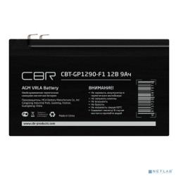 CBR Аккумуляторная VRLA батарея CBT-GP1290-F1 (12В 9Ач), клеммы F1