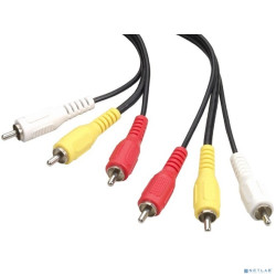 Bion Кабель аудио, 3RCA - 3RCA, 1.8 м [BXP-CCV-539-018M]