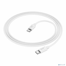 HOCO Кабель USB2.0 Hoco Type-C/Type-C, 3А, 60Вт, силиконовая оплетка, X87, 1м, белый, коробка