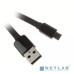Кабель Continent  USB A - микро USB В 2.0 1м  QCU-5102BK