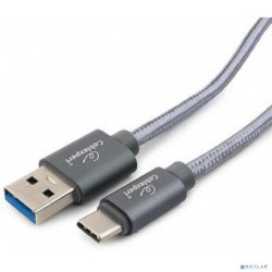Cablexpert Кабель USB 3.0 CC-P-USBC03Gy-1.8M AM/Type-C, серия Platinum, длина 1.8м, титан, блистер