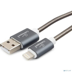 Cablexpert Кабель для Apple CC-G-APUSB02Gy-1.8M, AM/Lightning, серия Gold, длина 1.8м, титан, блистер