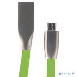 Cablexpert Кабель USB 2.0 CC-G-mUSB01Gn-1M AM/microB, серия Gold, длина 1м, зеленый, блистер