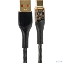 PERFEO Кабель USB A вилка - USB Type-C вилка, 20W, нейлон, черный, длина 1 м., PREMIUM (U4710)