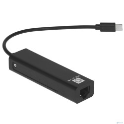 5bites Кабель-адаптер UA3C-45-09BK USB3.1 / 3*USB2.0 сетевая карта / RJ45 100MB / BLACK