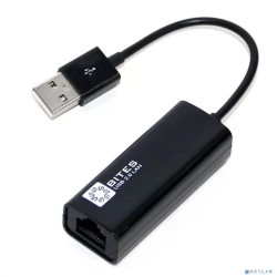 5bites Кабель-адаптер UA2-45-02BK USB2.0 сетевая карта -> RJ45 10/100 Мбит/с, 10см