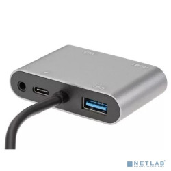 Aopen/Qust Кабель ACU4511 Адаптер USB Type-Cm-->VGA, HDMI 4k*30Hz, USB3.0, PD, Audio, iOpen (Aopen/Qust)<ACU4511>[4895182217928]