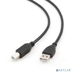 Filum Кабель USB 2.0 Pro, 1 м., черный, разъемы: USB A male-USB B male, пакет. [FL-CPro-U2-AM-BM-1M] (894165)