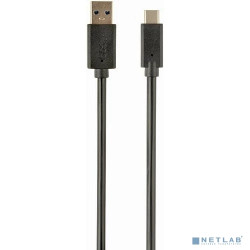 Filum Кабель USB 3.0, 1 м., черный, 3A, разъемы: USB A male- USB Type С male, пакет. [FL-C-U3-AM-CM-1M] (894178)