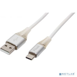 Filum Кабель USB 2.0 Pro, 1 м., 2A, индикатор заряда, разъемы: USB A male- USB Type С male, пакет. [FL-CPro-U2-AM-CM-1M-L1] (956491)