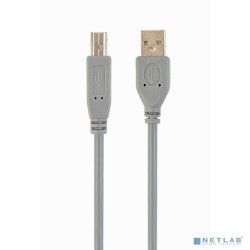 Filum Кабель USB 2.0, 1.8 м., серый, разъемы: USB A male-USB B male, пакет. [FL-C-U2-AM-BM-1.8M] (894159)