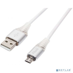 Filum Кабель USB 2.0 Pro, 1 м., 2A, индикатор заряда, разъемы: USB A male- USB micro B male, пакет. [FL-CPro-U2-AM-microBM-1M-L1] (956492)