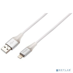 Filum Кабель USB 2.0, 1 м., 2 А, индикатор заряда, разъемы: USB A male - Lightning male, пакет. [FL-CPro-U2-AM-LM-1M-L1] (956490)