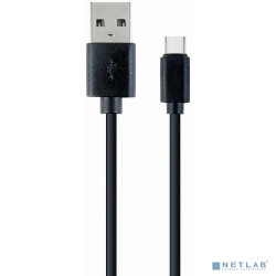 Filum Кабель USB 2.0 Pro, 1 м., черный, 2A, разъемы: USB A male- USB Type С male, пакет. [FL-CPro-U2-AM-CM-1M] (894180)