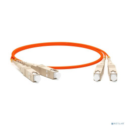Hyperline FC-D2-62-SC/­PR-SC/­PR-H-0.5M-LSZH-OR Патч-корд волоконно-оптический (шнур) MM 62.5/­125, SC-SC, 2.0 мм, duplex, LSZH, 0.5 м