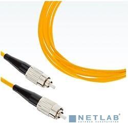 Hyperline FC-S2-9-FC/UR-FC/UR-H-1M-LSZH-YL Патч-корд волоконно-оптический (шнур) SM 9/125 (OS2), FC/UPC-FC/UPC, simplex, LSZH, 1 м