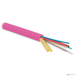 Hyperline FO-MB-IN-504-24-LSZH-MG Кабель волоконно-оптический 50/125 (OM4) многомодовый, 24 волокна, безгелевые микротрубки 1.06 мм (micro bundle), внутренний, LSZH, нг(А)-HF, -30°C – +70°C, маджента