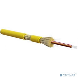 Hyperline FO-DT-IN-9S-8-LSZH-YL Кабель волоконно-оптический 9/125 (SMF-28 Ultra) одномодовый, 8 волокон, плотное буферное покрытие (tight buffer), для внутренней прокладки, LSZH IEC 60332-3 (1м)