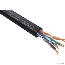 Кабель NEOMAX [NM10031] U/UTP cat.5е 4 пары (305 м) 0.51 мм (24 AWG) Медь, внешний, PE, черный