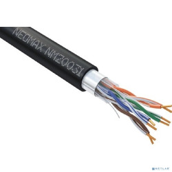 Кабель NEOMAX [NM20031] F/UTP cat.5e 4 пары (305 м) 0.52 мм (24 AWG) Медь, внешний, PE, черный