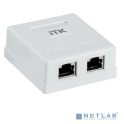 ITK CS2-1C06F-22 Настенная инф. розетка RJ45 кат. 6 FTP 2-порт