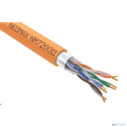 Кабель NEOMAX [NM720011] F/UTP cat.5e 4x2x0.52, 24 AWG, Медь, ZH нг(А)-HF (LSZH), внутренний (305 м), оранжевый