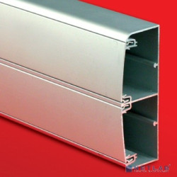 Dkc 01499 Алюминиевый кабель-канал 140 х 50 (с 2 крышками), цвет серебристый металлик ( 2 метра)
