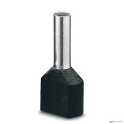 Iek UTE10-D6-0-100 Наконечник-гильза НГИ2 6,0-14 с изолированным фланцем (черный) (100 шт)