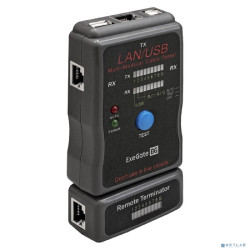 Exegate EX293160RUS Тестер сетевой ExeGate EX-T5448 для RJ-45/RJ-11/RJ-12/USB