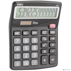 Калькулятор настольный Deli E1210 темно-серый 12-разр. [1003511]