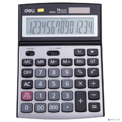 Калькулятор настольный Deli E39229 серебристый 14-разр. [1003841]