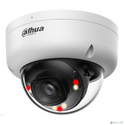 DAHUA DH-IPC-HDBW1439E1P-A-IL-0280B-S6 Купольная IP-видеокамера 4Мп, 1/3” CMOS, объектив 2.8мм, ИК 30м,LED 30м, IP67 ,IK08, микрофон, металл, пластик